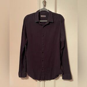 Osklen Rio Charcoal Cotton Button Down